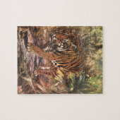 ベンガルタイガーバイCEスワン、ヴィンテージ野生動物 ジグソーパズル (横)