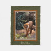 ベンガルタイガーパーソナライズされたフリースブランケット フリースブランケット (正面)