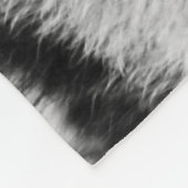 ベンガルタイガーパーソナライズされたホワイトタイガー フリースブランケット (角)