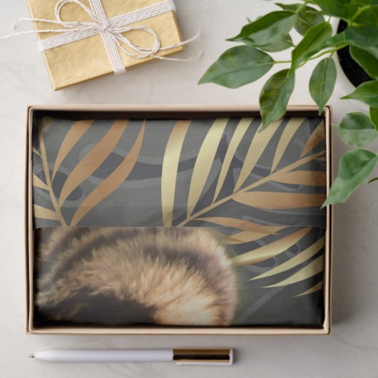 ベンガルタイガー熱帯性パームデクページ 薄葉紙 (ギフト)