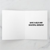 ベンガルタイガー誕生日グリーティングカード サンキューカード (内部)