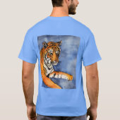 ベンガルタイガー(オレンジカスタム色)アートシャツ Tシャツ (裏面)