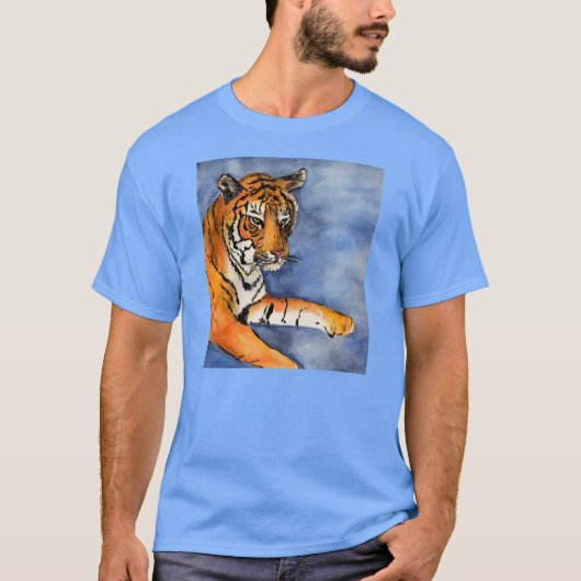 ベンガルタイガー(オレンジカスタム色)アートシャツ Tシャツ (正面)