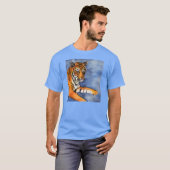 ベンガルタイガー(オレンジカスタム色)アートシャツ Tシャツ (正面フル)