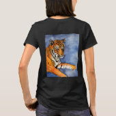 ベンガルタイガー(オレンジカスタム色)アートシャツ Tシャツ (裏面)