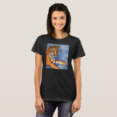 ベンガルタイガー(オレンジカスタム色)アートシャツ Tシャツ (正面フル)