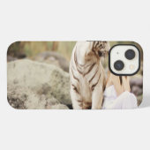 ベンガルトラとレディ iPhoneケース (裏面横)