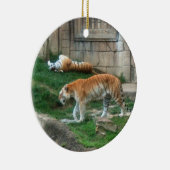 ベンガルトラのオーナメントの~の絶滅危ぐ種シリーズ セラミックオーナメント (右)