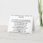 ベンガルトラのクリスマスの挨拶状 シーズンカード (裏面)