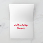 ベンガルトラのサンタクロース カード (内部)