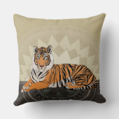 ベンガルトラのマンダラ竹 クッション (裏面)