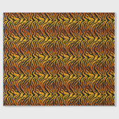 ベンガルトラの縞模様のプレゼント ラッピングペーパー (フラット)