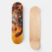 ベンガルトラの跳躍の炎のSB スケートボード (正面)
