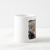 ベンガルトラの黒い色変更の変形させるマグ モーフィングマグカップ (中央)