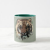 ベンガルトラデザインかわいいギフトアイディアコーヒーマグ マグカップ (中央)