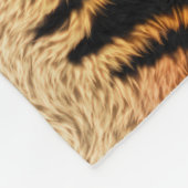 ベンガルトラ動物の毛皮 フリースブランケット (角)