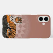 ベンガルトラ マンダラ コッパーローズ Case-Mate iPhoneケース (裏面 (横))