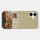 ベンガルトラ マンダラ 竹 iPhoneケース (裏面横)
