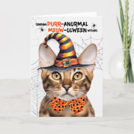 ベンガルハロウィーンキャットパーノーマルMEOWolween シーズンカード
