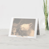 ベンガルホワイトタイガーラブ誕生日アニバーサリーアニバーサリー カード (裏面)