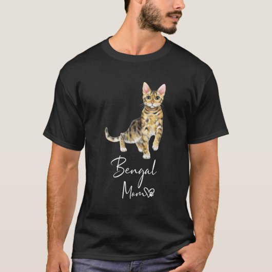 ベンガルマママキャットマザーキトン Tシャツ (正面)