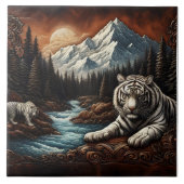 ベンガルリラックスタイガースby a穏やかな渓流 タイル (正面)