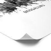 ベンガルルカルナタカスカイラインBW ポスター (角)