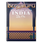 ベンガルール、インド旅行ポスター ノートブック (正面)