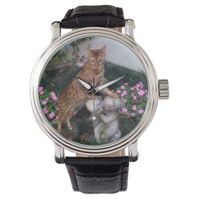 ベンガル像 腕時計 (正面)