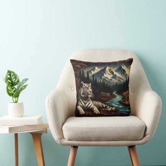 ベンガル威厳のあるタイガースバイマウンテンリバー クッション (椅子)