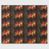 ベンガル子猫クリスマス ラッピングペーパー (フラット)