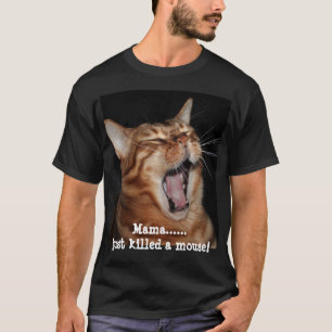 ベンガル歌う猫の女王の歌のパロディメンズ Tシャツ