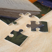 ベンガル猫お洒落ハロウィン絵を描ズ ジグソーパズル (側面)