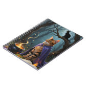 ベンガル猫お洒落ハロウィン絵を描ズ ノートブック (左側)