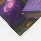 ベンガル猫お洒落ハロウィン絵を描ズ フリースブランケット (角)