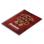 ベンガル猫が赤と頬を生み出す ノートブック (左側)