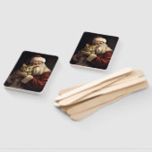 ベンガル猫とサンタクロースフェスティバルクリスマス ハンドファン (組立なし)