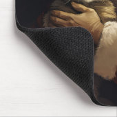 ベンガル猫とサンタクロースフェスティバルクリスマス マウスパッド (コーナー)