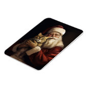 ベンガル猫とサンタクロースフェスティバルクリスマス マグネット (左側)