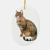 ベンガル猫のオーナメント セラミックオーナメント (正面)