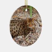 ベンガル猫のクリスマスのオーナメント セラミックオーナメント (右)