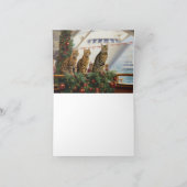 ベンガル猫のクリスマスクルーズ:ポーソウルホリデー カード (内部)