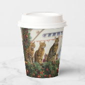 ベンガル猫のクリスマスクルーズ：ポーソウルホリデー 紙コップ (正面)