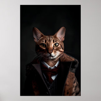 ベンガル猫のスーツ | My Mobster Cat |おもしろい | ポスター
