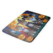 ベンガル猫のハロウィン かぼちゃ バスマット (アングル)