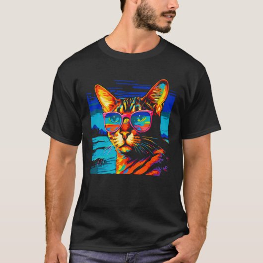 ベンガル猫の夏 Tシャツ (正面)