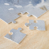 ベンガル猫の大雪のクリスマス ジグソーパズル (側面)