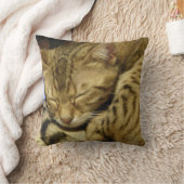 ベンガル猫の枕 クッション (ブランケット)