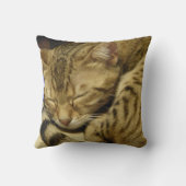 ベンガル猫の枕 クッション (裏面)