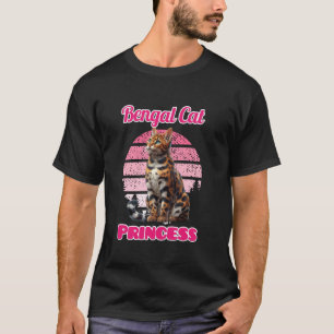 ベンガル猫の母 BENGAL PRINCESS 笑えるベンガル猫 Tシャツ